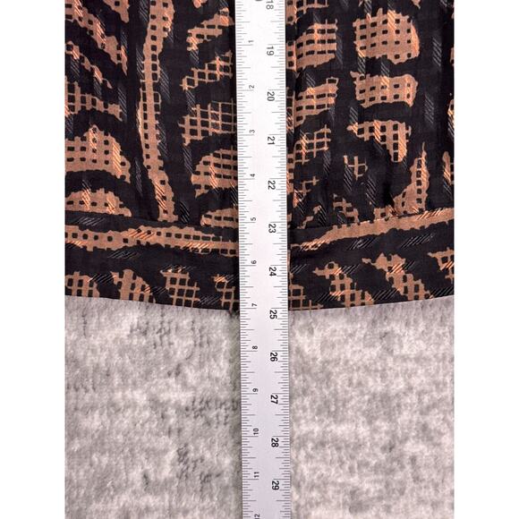 Tory Burch Blouse 8 Womens Silk Tie Neck Long Sleeve Top - Picture 6 of 9